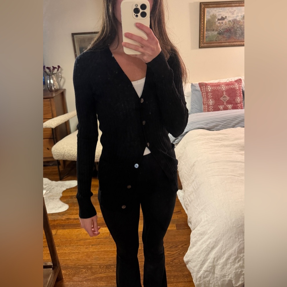 R Label Women's Sweater Cardigan